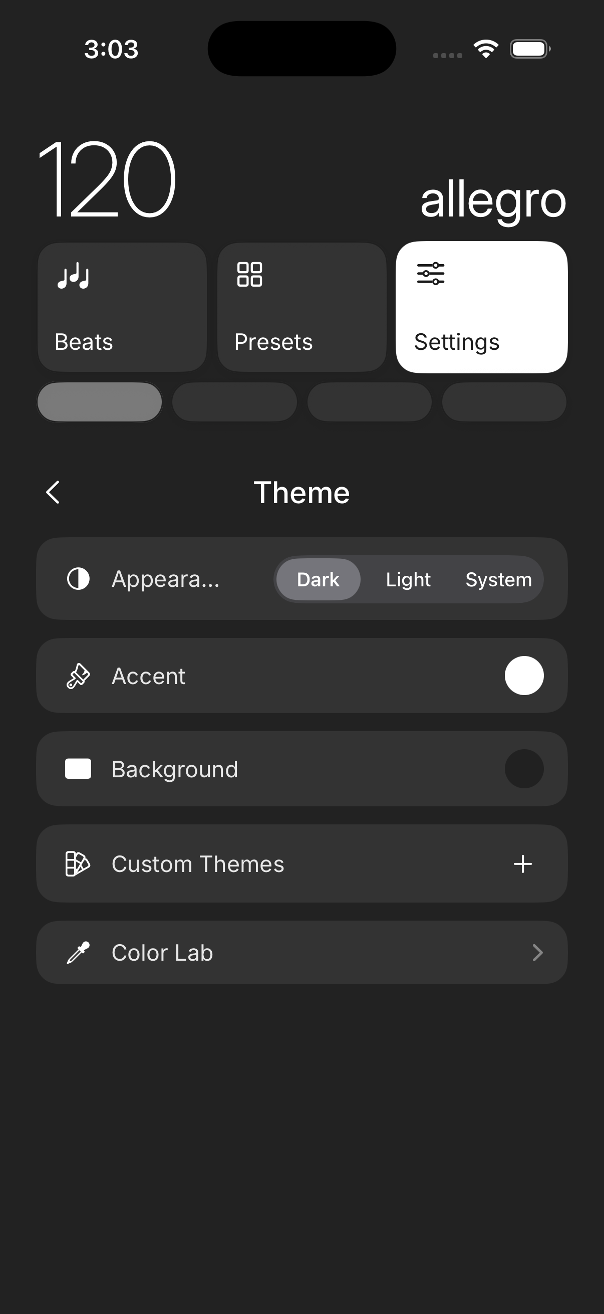 Theme customization